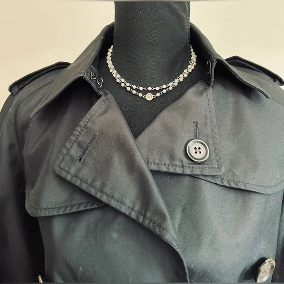COACH ~ Women’s black double breast button up classic utility jacket size XS - Picture 3 of 10